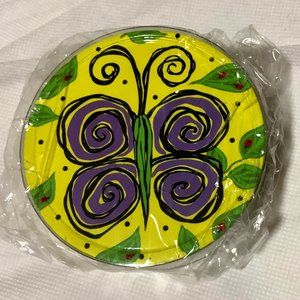 Coasters Butterfly Abstract Paper Drink Beer Mat 3.25" Pkg 24